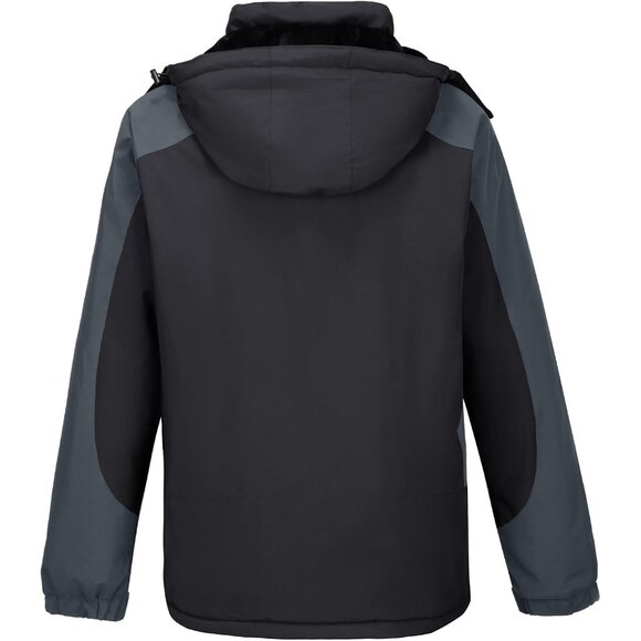 Men's Ski Snow Jacket Waterproof Winter Snow Coat Windproof Warm Fleece Lining H - Picture 3 of 7